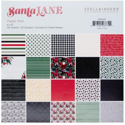 Spellbinders Santa Lane Designpapiere - Paper Pad